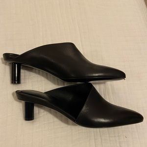Black Via Spiga mule pumps